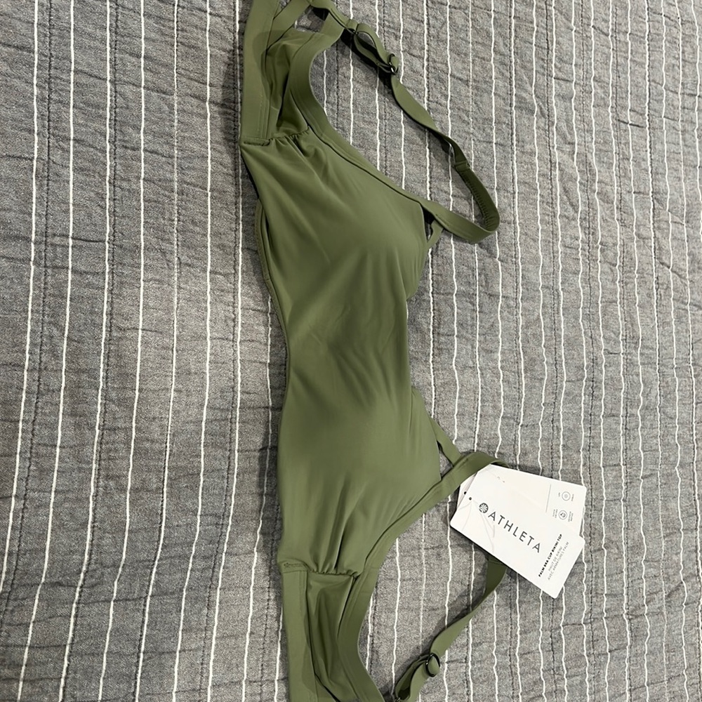 Athleta Olive Green Bikini Top